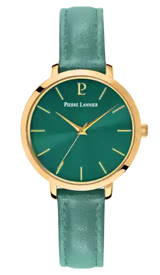 Montre Femme CHOUQUETTE Cadran Vert Bracelet Cuir  Vert