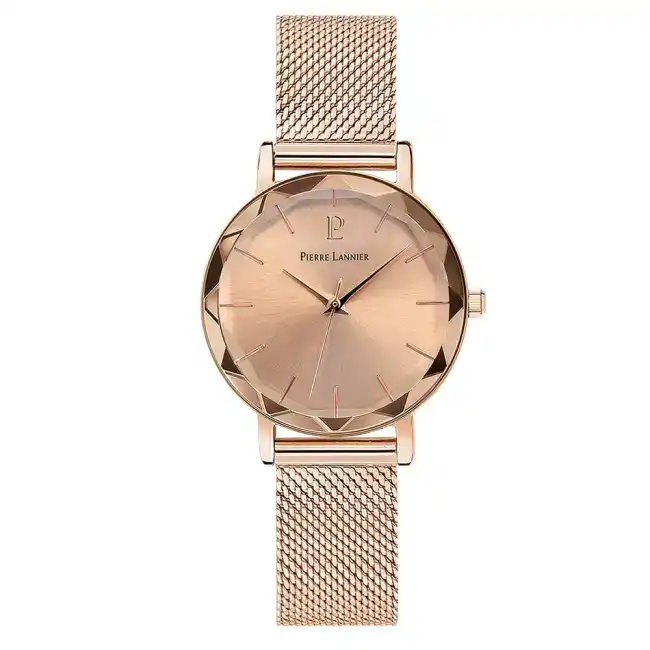 Montre Femme MULTIPLES cadran doré rose bracelet acier milanais doré rose 010P958