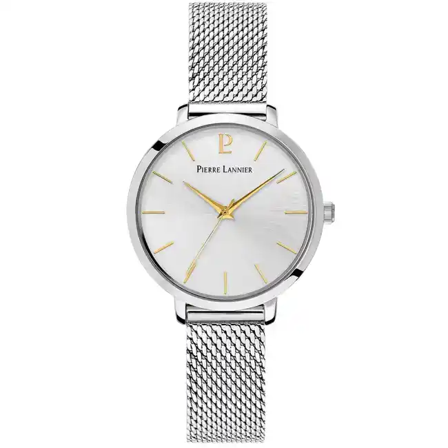 Montre Femme CHOUQUETTE cadran argenté bracelet acier milanais argenté 034N621